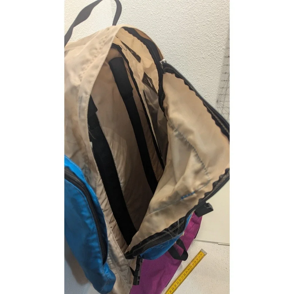 Vintage Kelty  Snipe Backpack Blue Pink Hiking Daypack 90s Korea